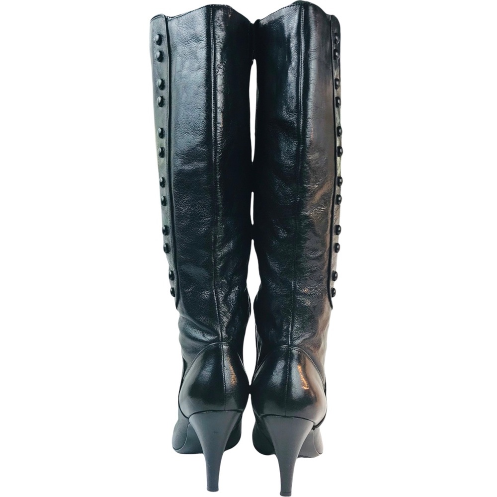Nine West Tall, Leather, Heeled, Black Boot, Size 9.5 M
